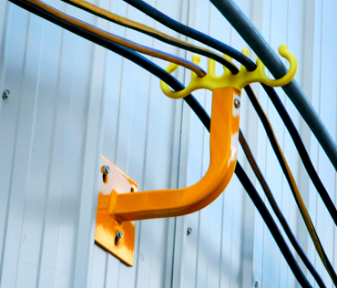 Hexahook Hanger Wall Mounted for Cable Safety