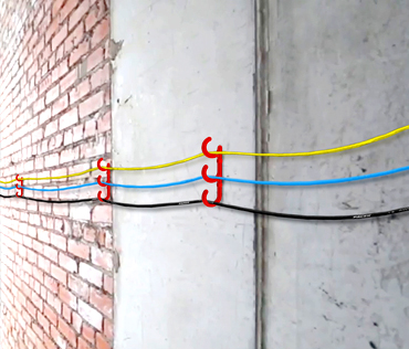 Mounted Tri Hook for Wire Management