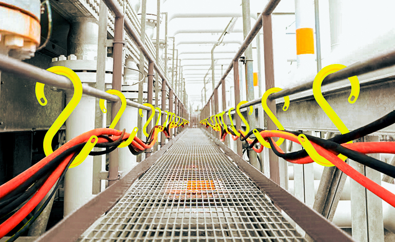 S Type Safety Cable Hanger Heavy Duty Installation